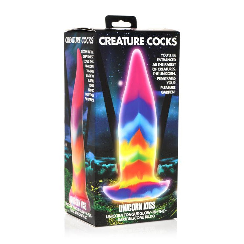 Glow-in-the-dark Unicorn Tongue Dildo