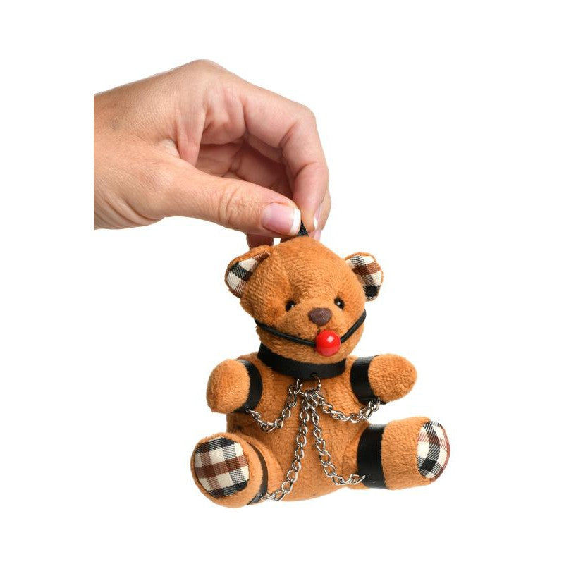 Gagged Teddy Bear Keychain