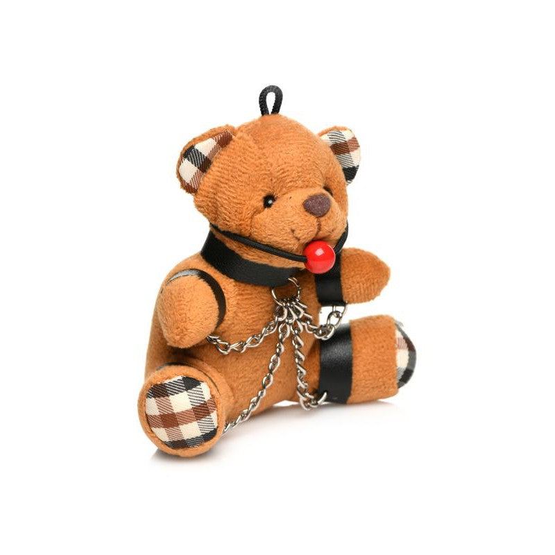 Gagged Teddy Bear Keychain