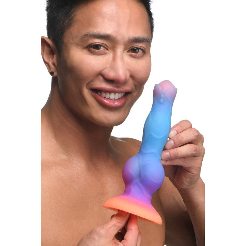 Glow-in-the-dark Silicone Alien Dildo