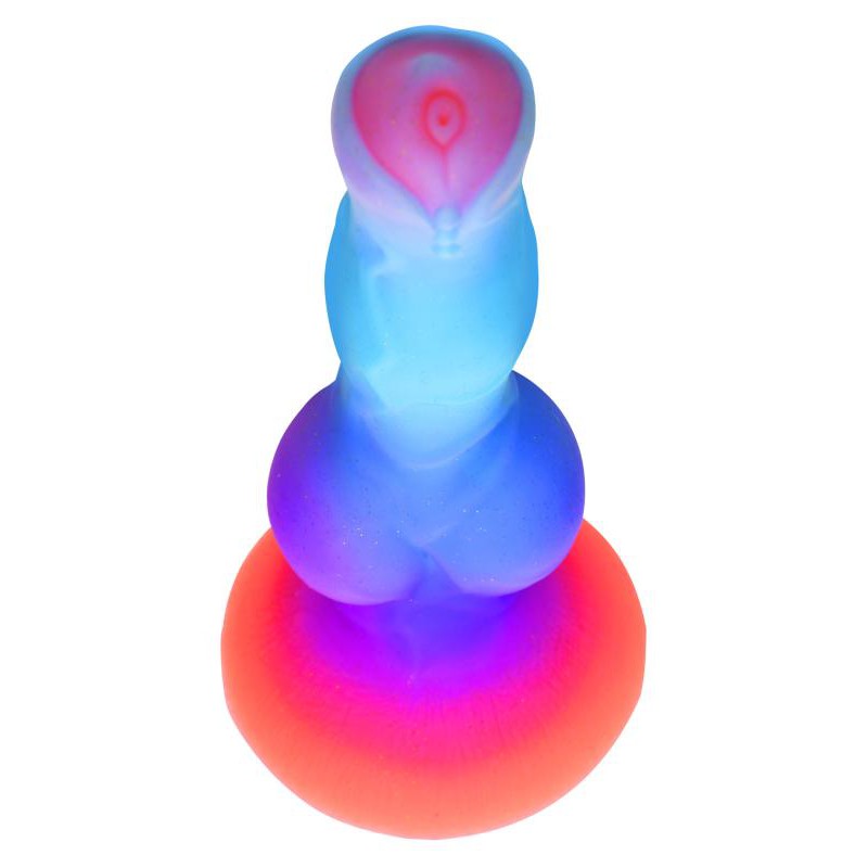 Glow-in-the-dark Silicone Alien Dildo