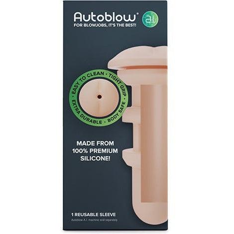 Autoblow - A.I. Silicone Anus Sleeve White