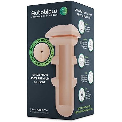 Autoblow - A.I. Silicone Anus Sleeve White