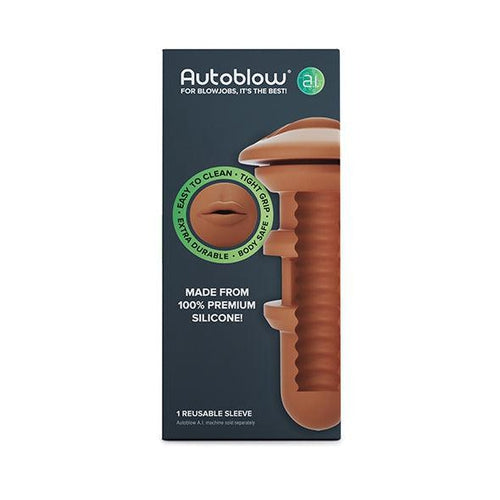 Autoblow - A.I. Silicone Mouth Sleeve Brown