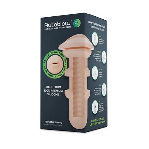 Autoblow - A.I. Silicone Mouth Sleeve White