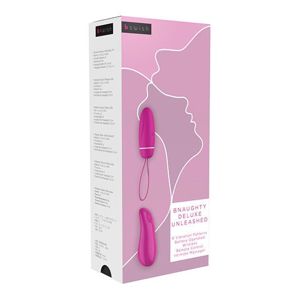 B Swish - bnaughty Deluxe Unleashed Vibrating Bullet Raspberry