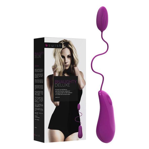 B Swish - bnaughty Deluxe Vibrating Bullet Raspberry