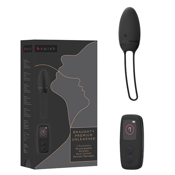 B Swish - bnaughty Premium Unleashed Vibrating Egg Noir