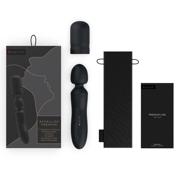 B Swish - bthrilled Premium Wand Vibrator Noir