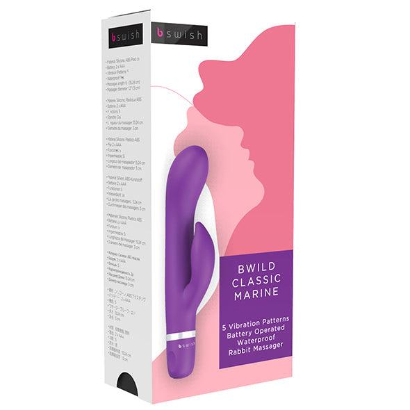 B Swish - bwild Classic Marine Rabbit Vibrator Purple