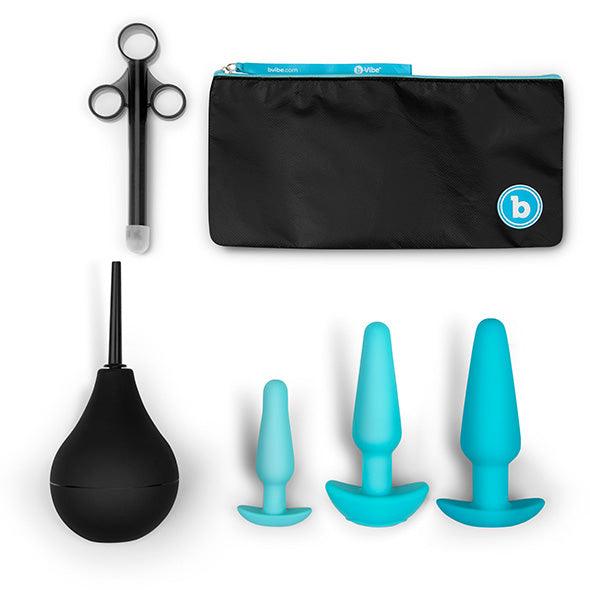 B-Vibe - Anal Training & Education Set Blue