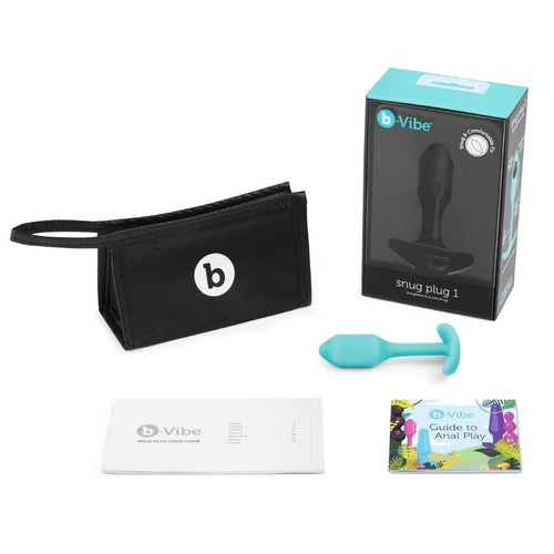 B-Vibe Snug Plug 1 Butt Plug Mint Green