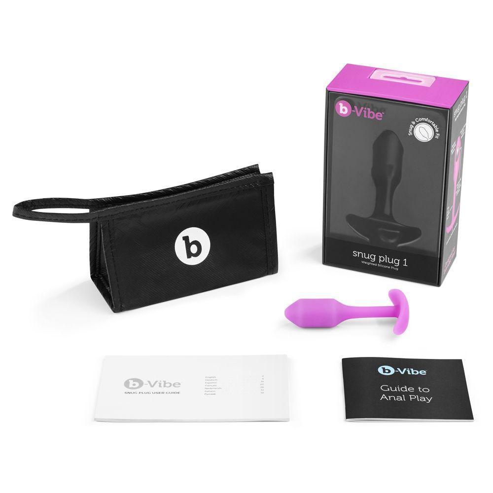 b-Vibe Snug Plug 1 Fuchsia/Silver