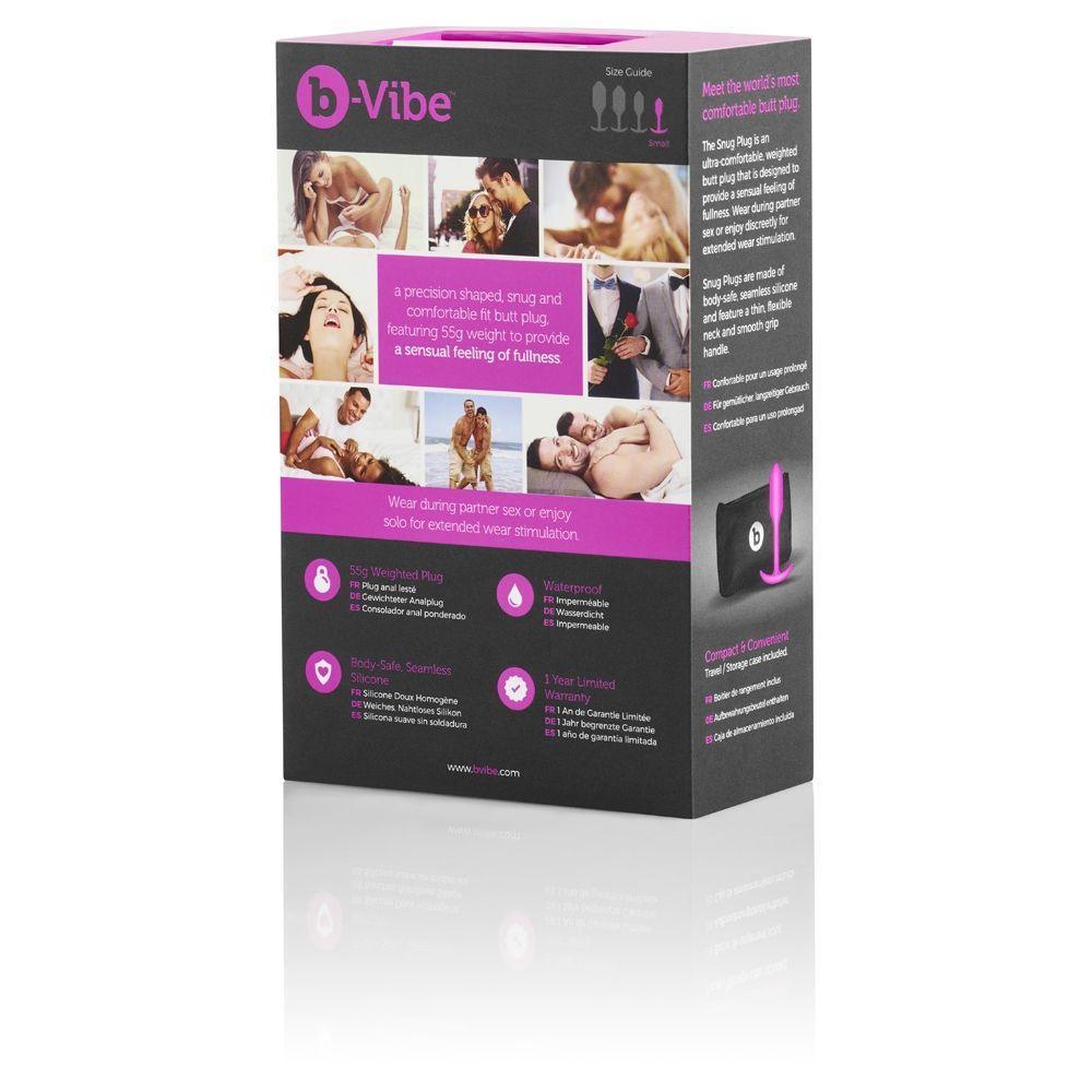 b-Vibe Snug Plug 1 Fuchsia/Silver