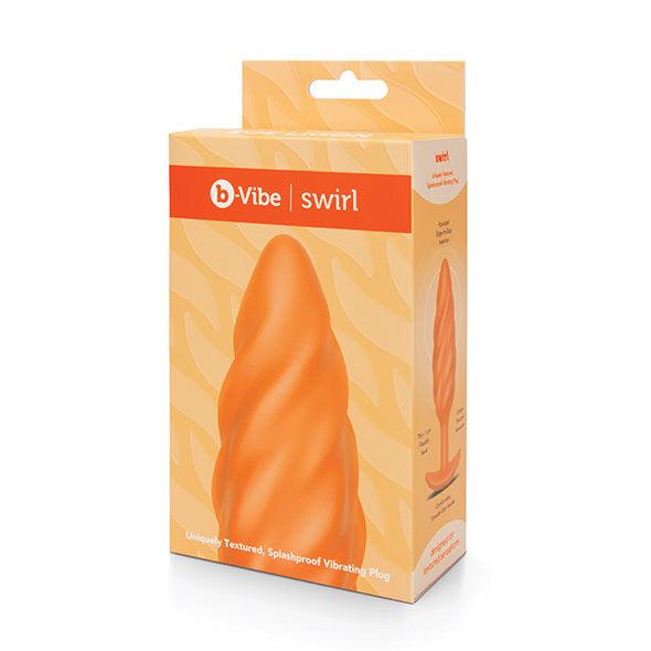 B-Vibe - Texture Plug Swirl Orange