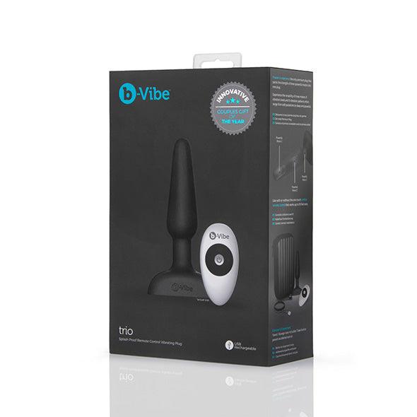 B-Vibe - Trio Remote Control Butt Plug Black