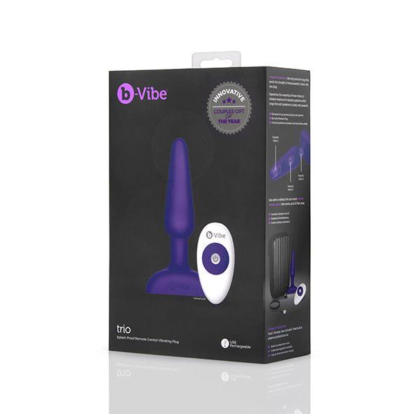 B-Vibe - Trio Remote Control Butt Plug Purple