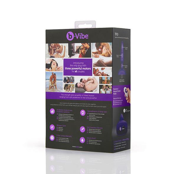 B-Vibe - Trio Remote Control Butt Plug Purple