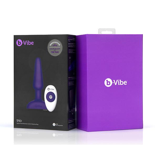 B-Vibe - Trio Remote Control Butt Plug Purple