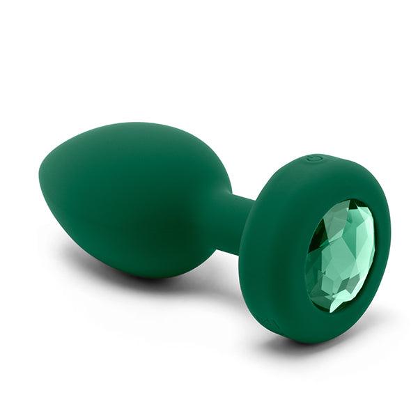 B-Vibe - Vibrating Jewel Plug M/L Emerald