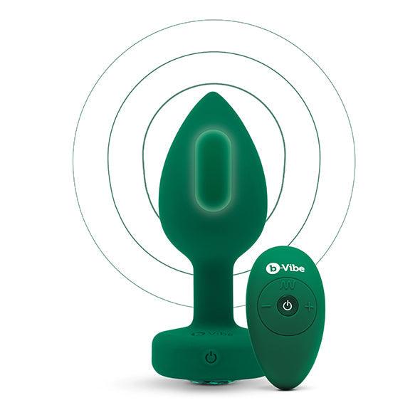 B-Vibe - Vibrating Jewel Plug M/L Emerald