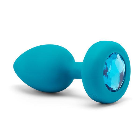 B-Vibe - Vibrating Jewel Plug S/M Aquamarine