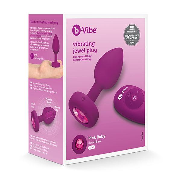 B-Vibe - Vibrating Jewel Plug S/M Pink Ruby