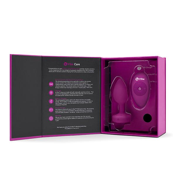 B-Vibe - Vibrating Jewel Plug S/M Pink Ruby