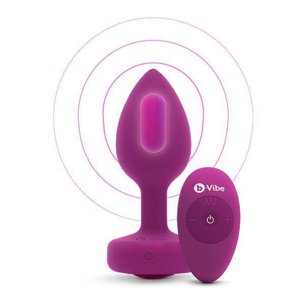 B-Vibe - Vibrating Jewel Plug S/M Pink Ruby