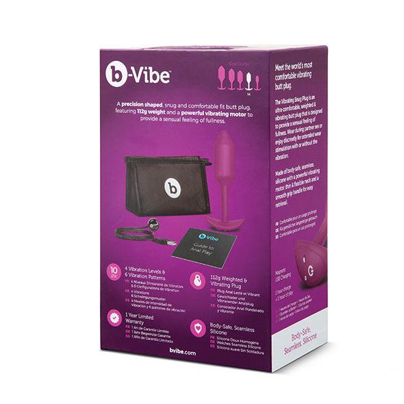 B-Vibe - Vibrating Snug Plug M Rose