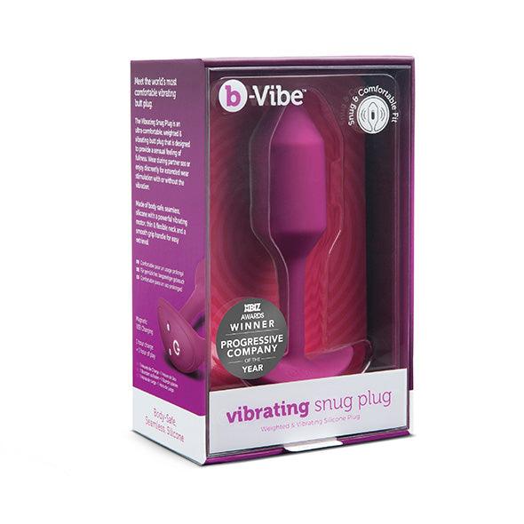 B-Vibe - Vibrating Snug Plug M Rose