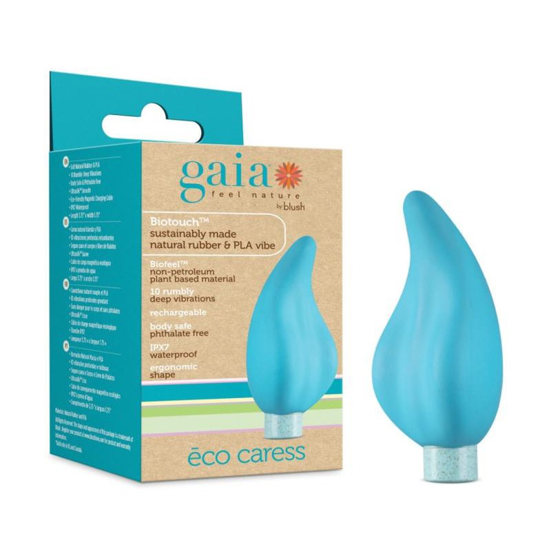 Gaia Eco Caress Vibrator - Aqua