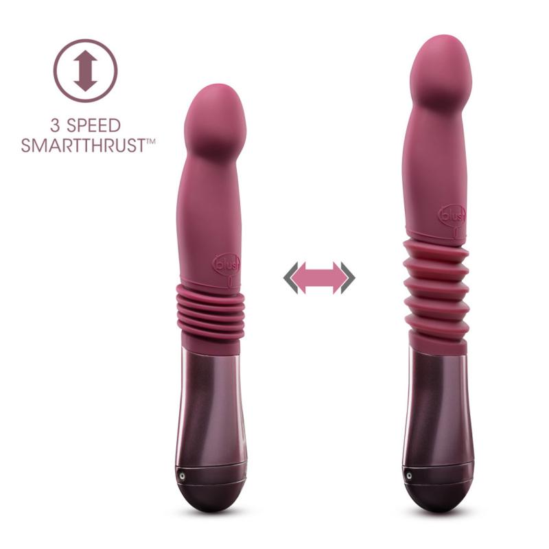 Temptasia - Trixie Thrusting Dildo - Wine Red