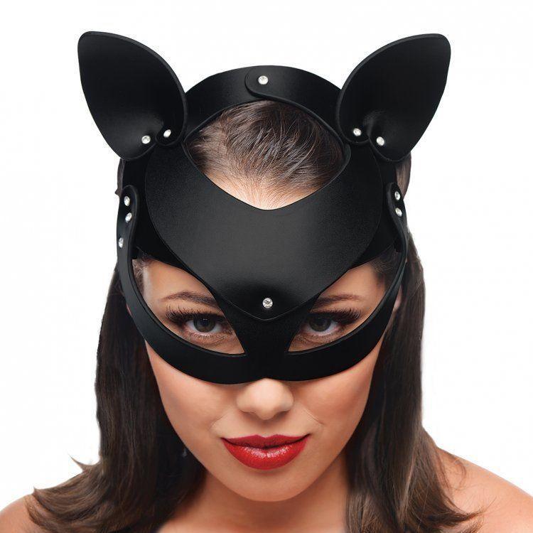 Black Cat Tail Anal Plug & Mask Set