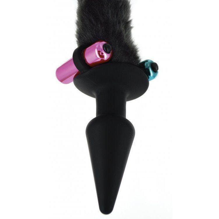 Black Cat Tail Anal Plug & Mask Set