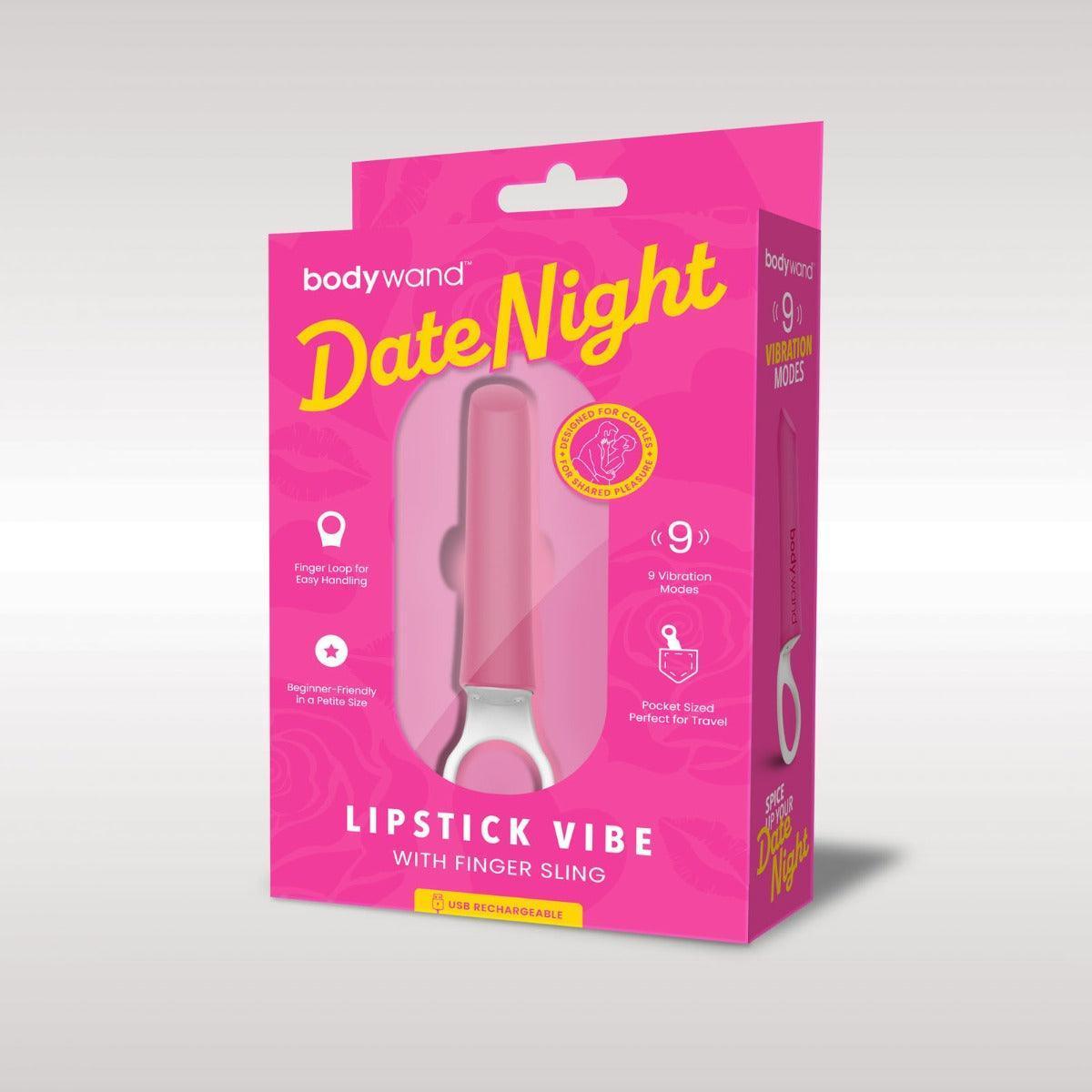 Bodywand Date Night Lipstick Vibe With Finger Sling - Pink