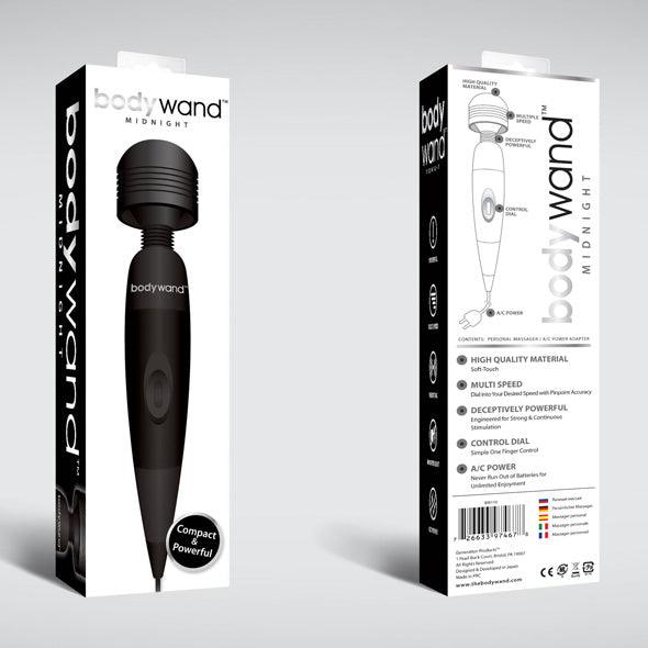 Bodywand - Midnight Plug-In Wand Massager Black