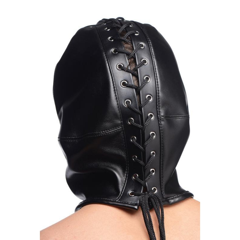 Bondage Hood With Front Zipper