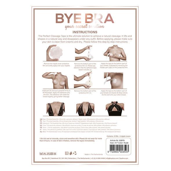 Bye Bra - Perfect Cleavage Tape A-F Nude 3-6 Pairs