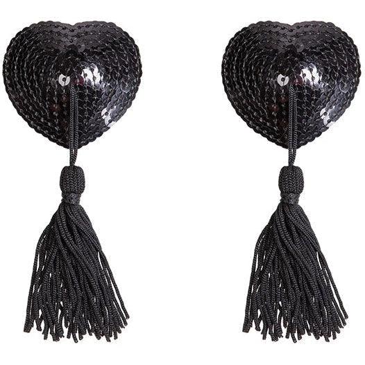 Bye Bra - Tassel Nipple Covers Black One-Size