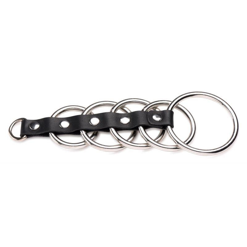 Cock Gear Gates of Hell Leather And Metal Chastity Cage