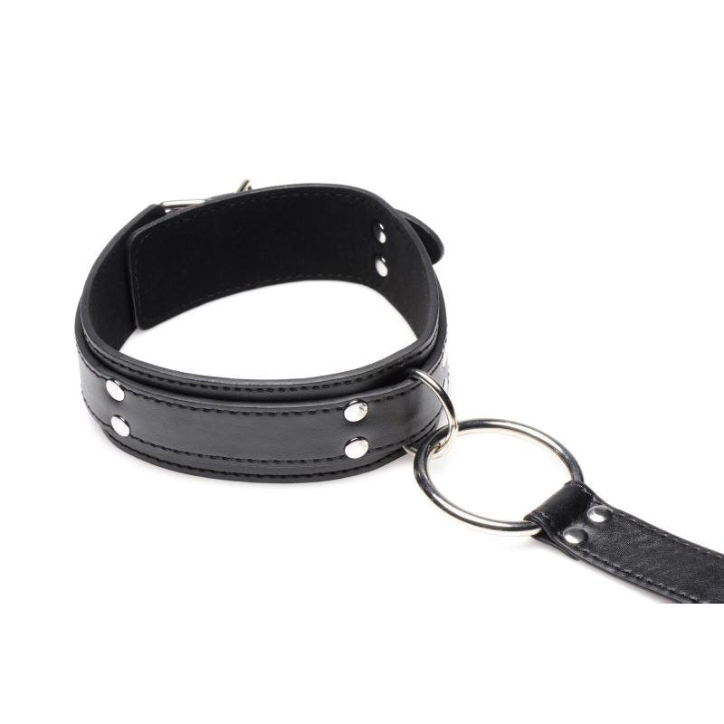 Collar with Cuffs Restraint Set - Black