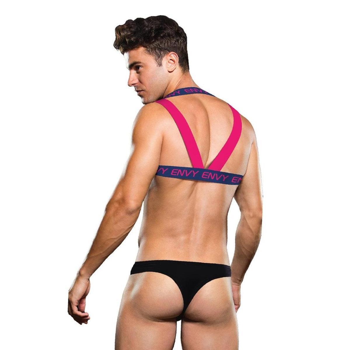 ENVY LOGO HARNESS - BLUE/PINK - S/M