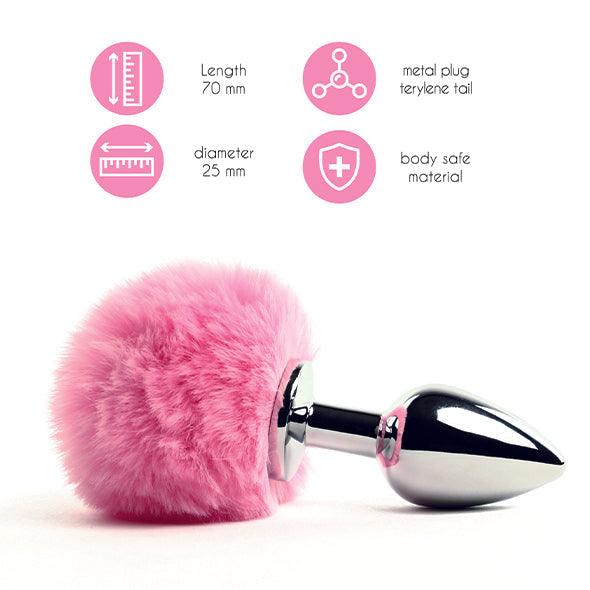 FeelzToys - Bunny Tails Butt Plug Pink