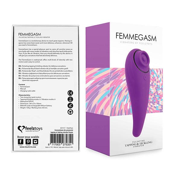 FeelzToys - FemmeGasm Tapping & Tickling Vibrator Purple