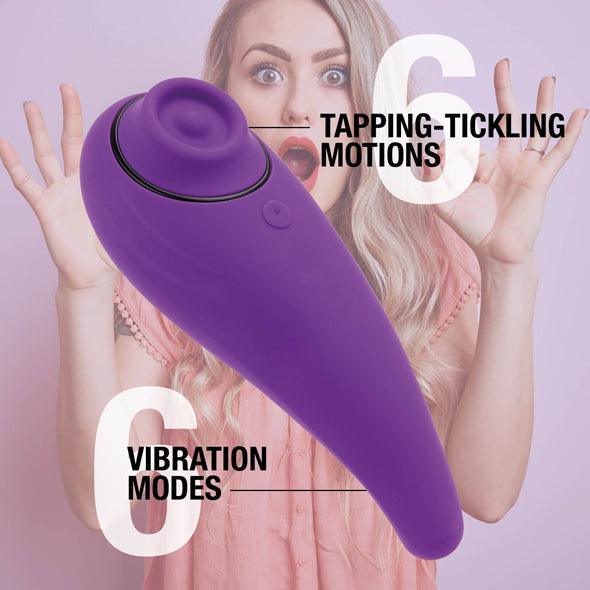 FeelzToys - FemmeGasm Tapping & Tickling Vibrator Purple