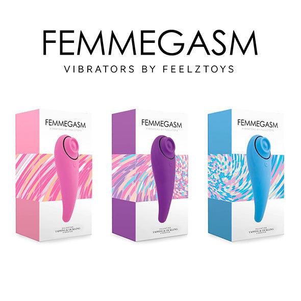 FeelzToys - FemmeGasm Tapping & Tickling Vibrator Purple