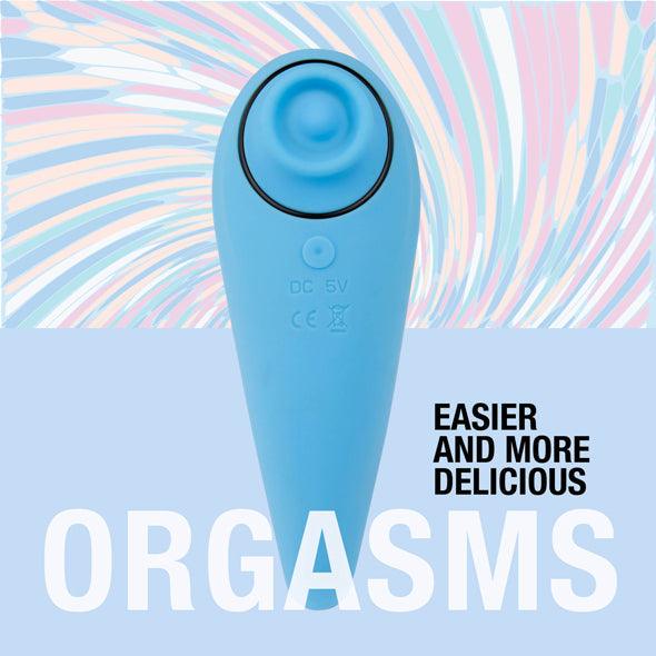 FeelzToys - FemmeGasm Tapping & Tickling Vibrator Turqoise