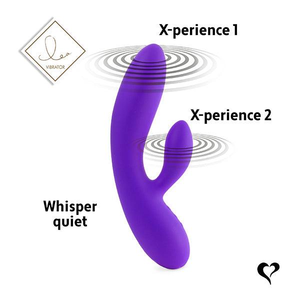 FeelzToys - Lea Rabbit Vibrator Medium Purple (Glitter)