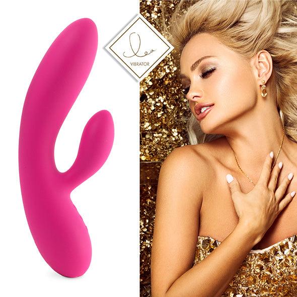 FeelzToys - Lea Rabbit Vibrator Rubine Red (Glitter)